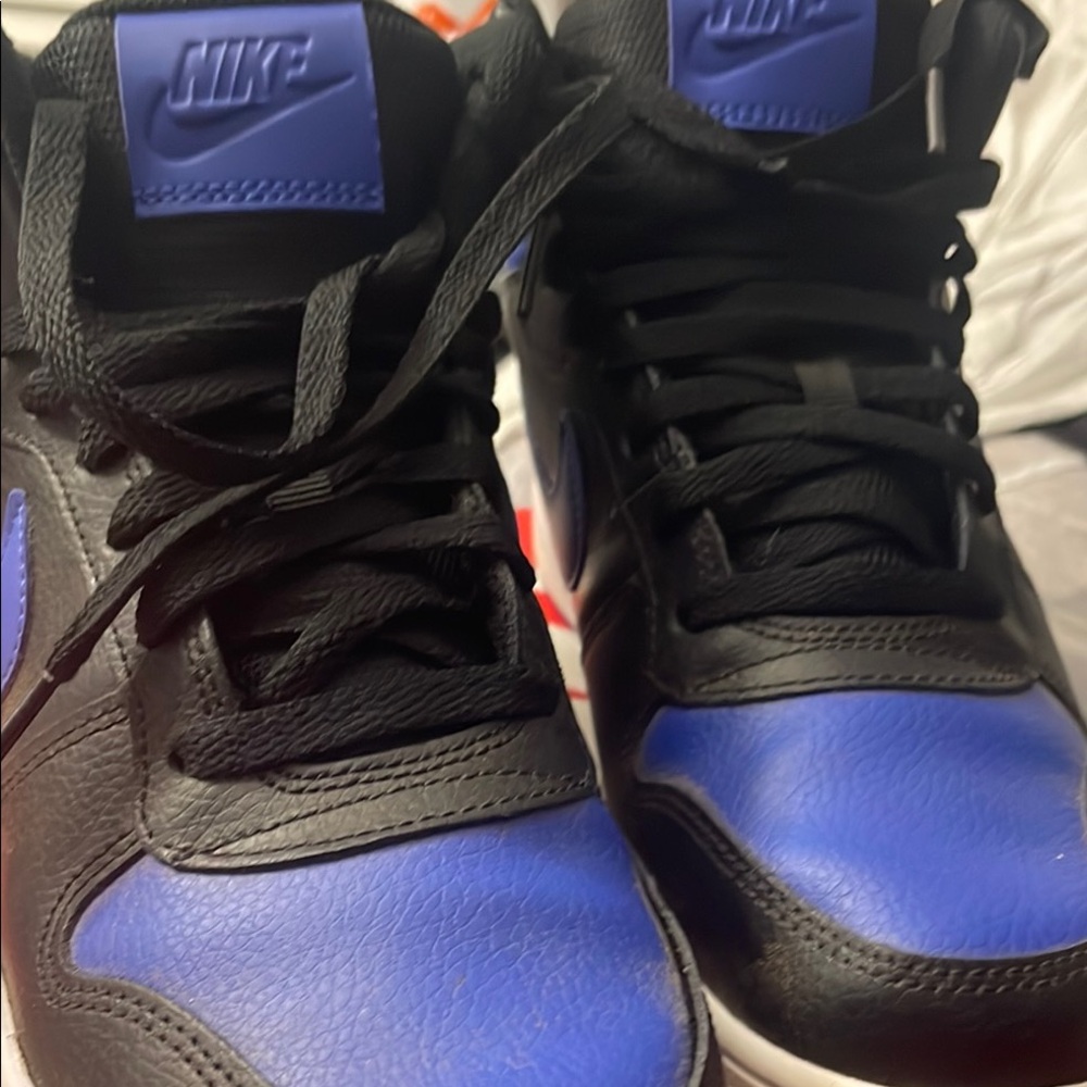 Nike Black and Royal Blue Athletic Shoes